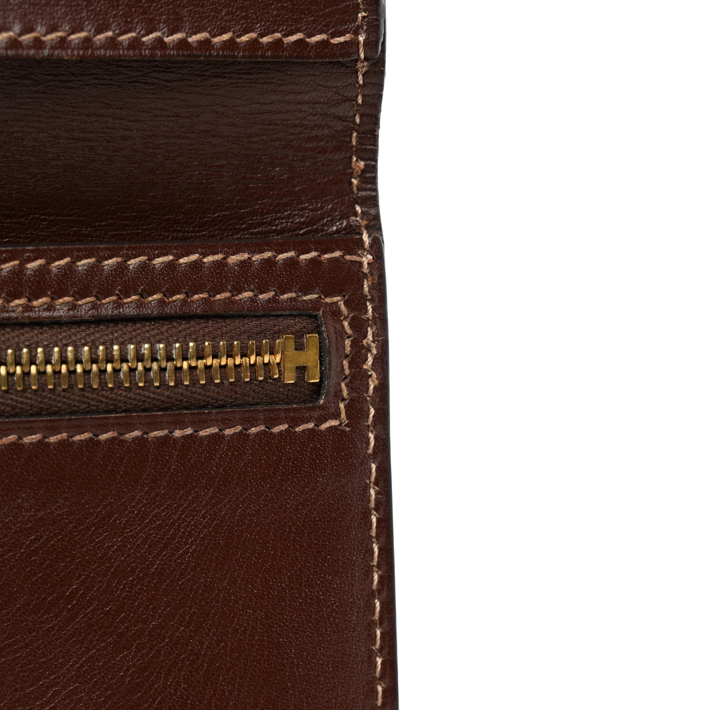 Box Bearn Gusset Wallet Havane