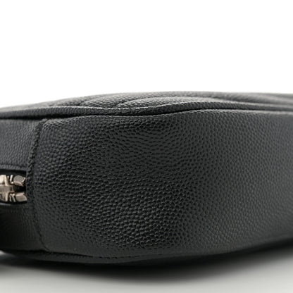 Saint Laurent Grain De Poudre Matelasse Monogram Mini Lou Camera Bag Black 9 of 11