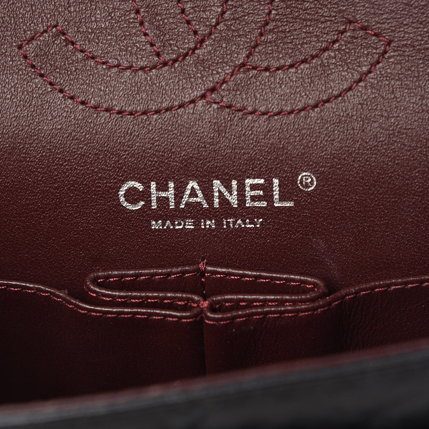 Aged Calfskin Quilted 2.55 Reissue 224 Flap Black