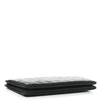 Chanel Caviar Quilted Small Zipped Boy Pouch Black 4 of 9