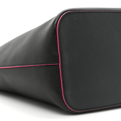 Louis Vuitton Calfskin Lockme Bucket Black 8 of 13
