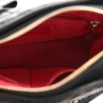 Chanel Aged Calfskin Quilted Small Gabrielle Hobo Black 5 of 13