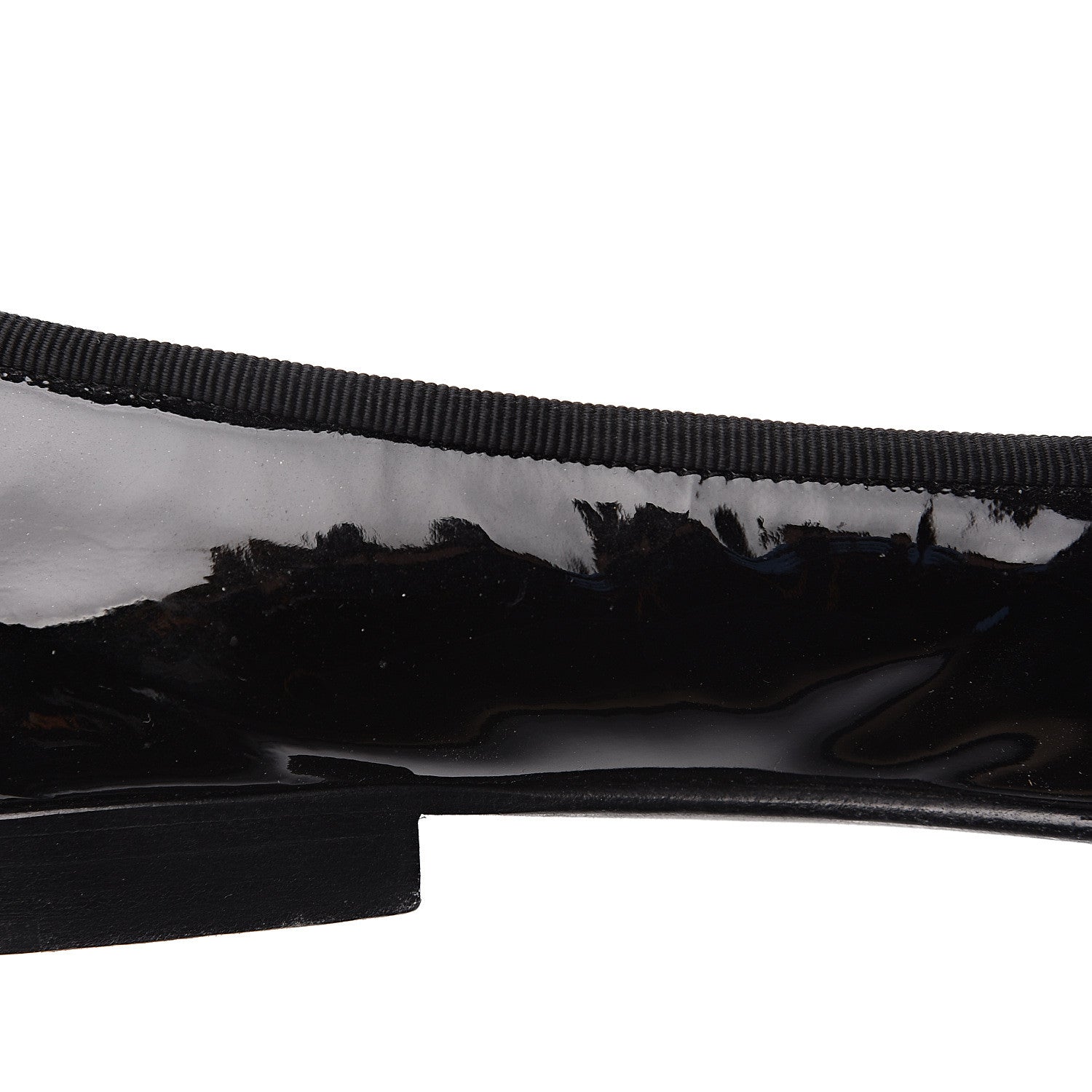 Chanel Patent CC Cap Toe Ballerina Flats 35.5 Black 7 of 8