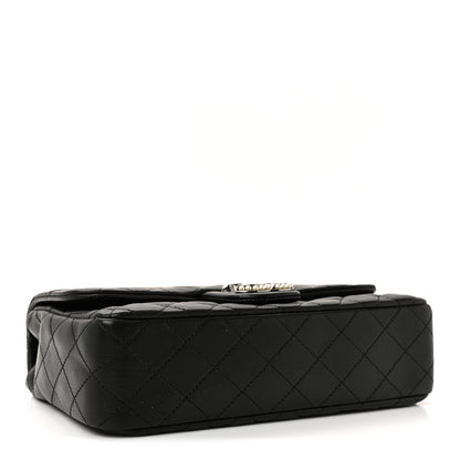 Chanel Lambskin Quilted Medium Westminster Pearl Flap Black 4 of 11