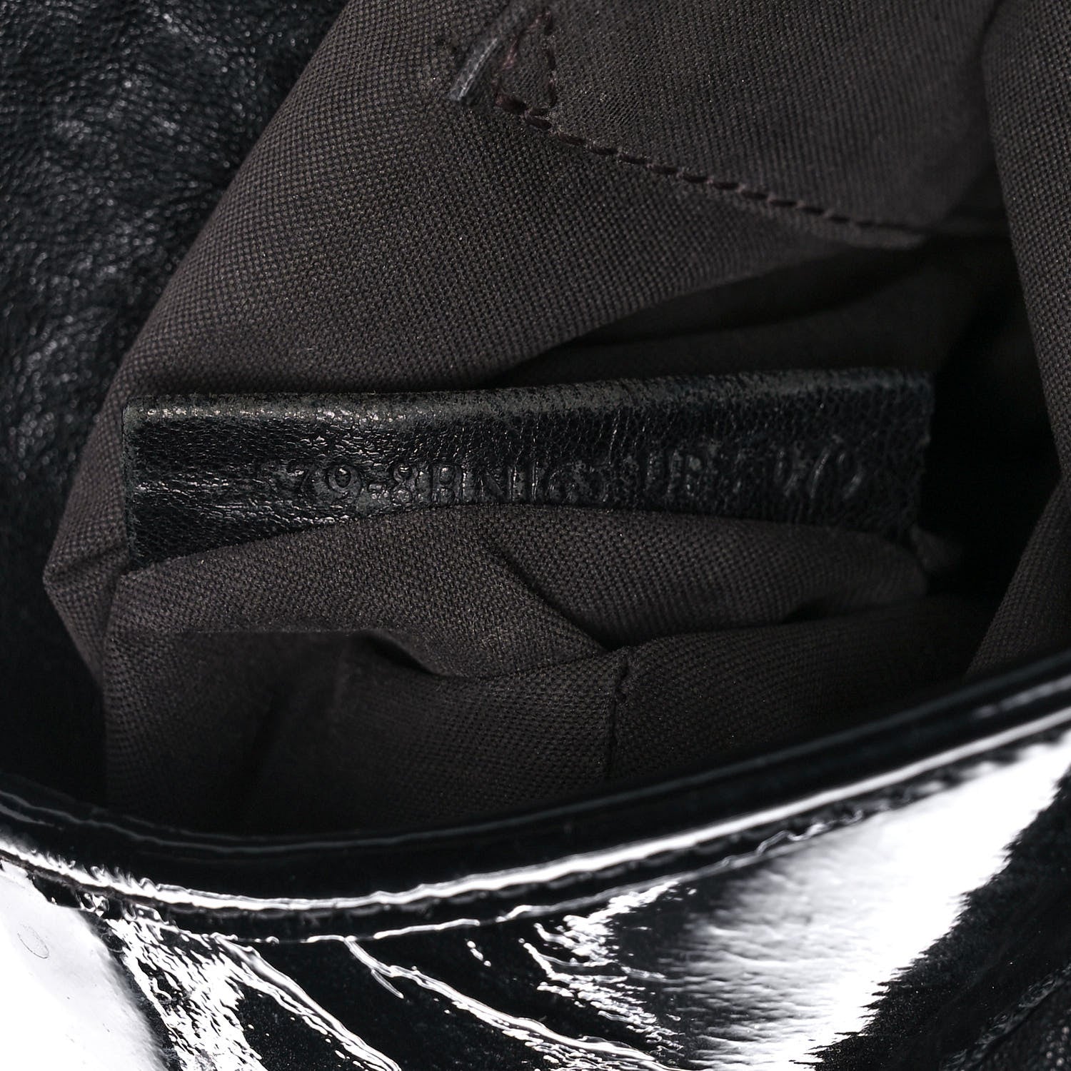 Fendi Nappa Patent B Bag Black 12 of 14