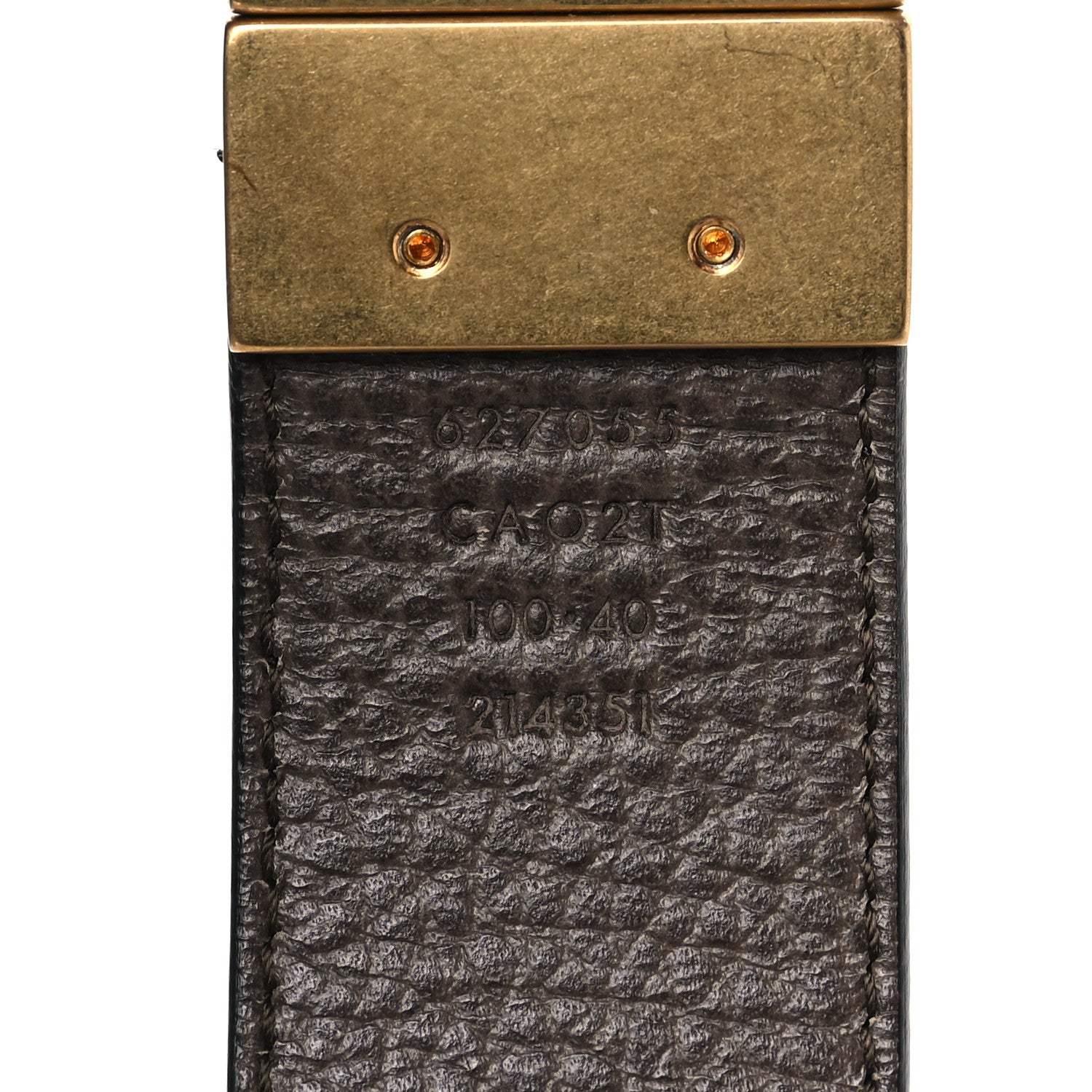 Gucci Dollar Calfskin Double G Reversible 37mm Belt 100 40 Black New Acero 4 of 7