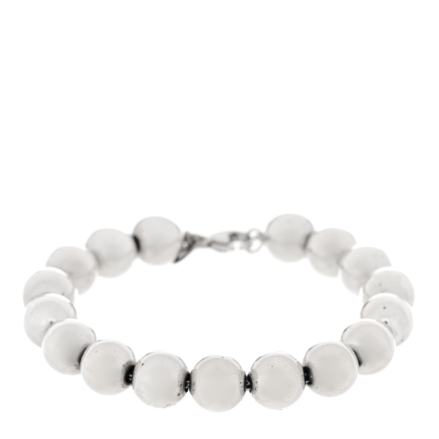 Tiffany Sterling Silver 10mm HardWear Ball Bracelet 1 of 3