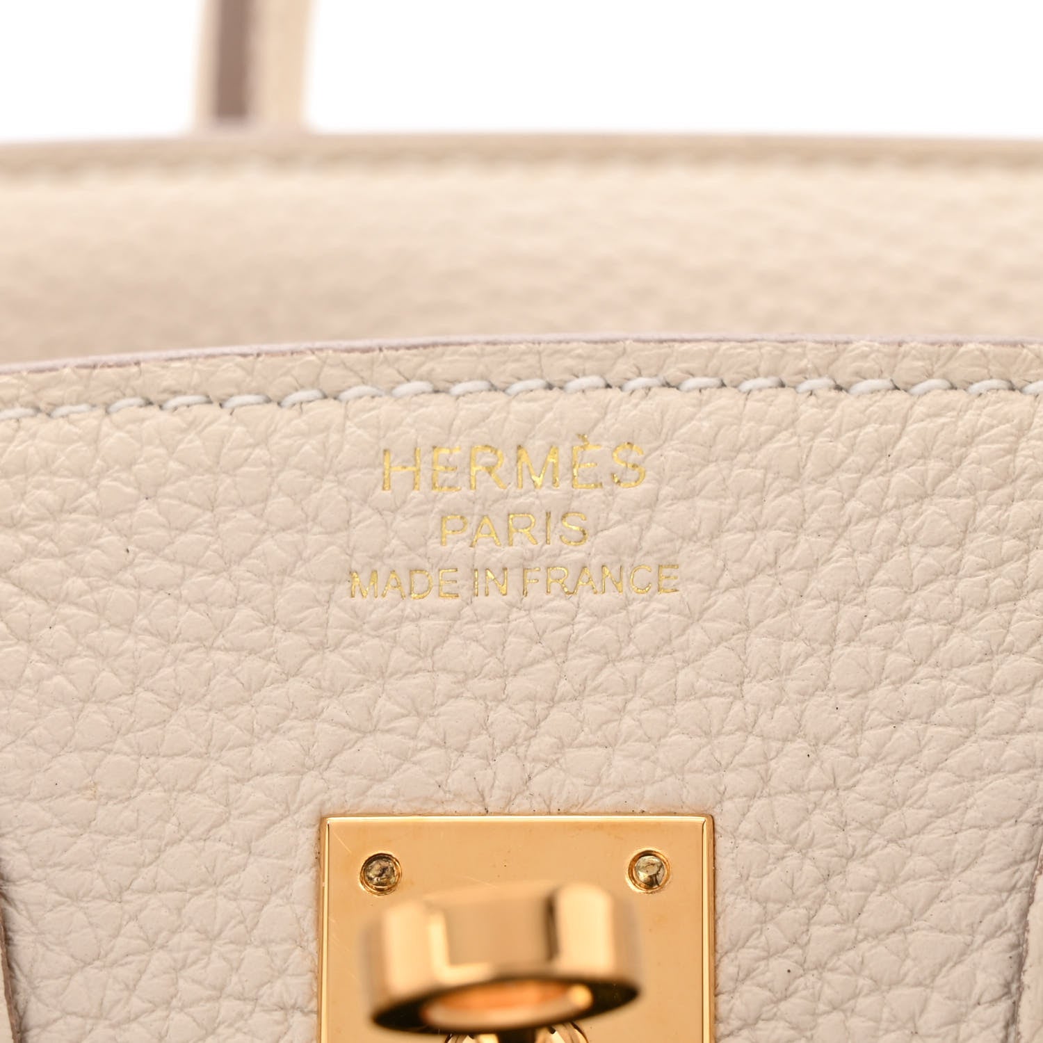 Hermes Togo Birkin 25 Craie 6 of 10