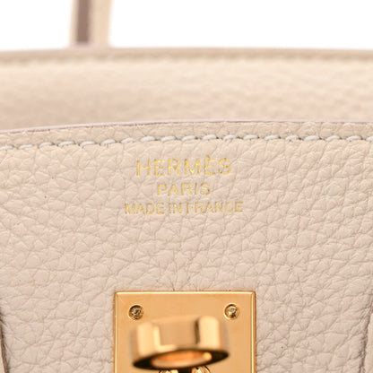 Hermes Togo Birkin 25 Craie 6 of 10