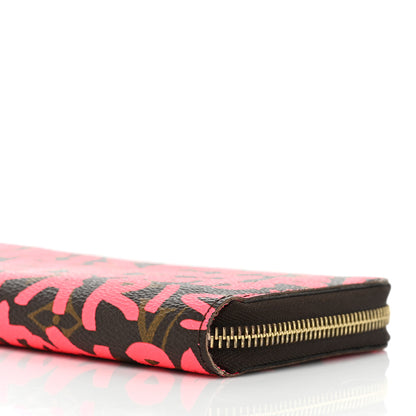 Louis Vuitton Monogram Graffiti Zippy Wallet Fuchsia 11 of 22