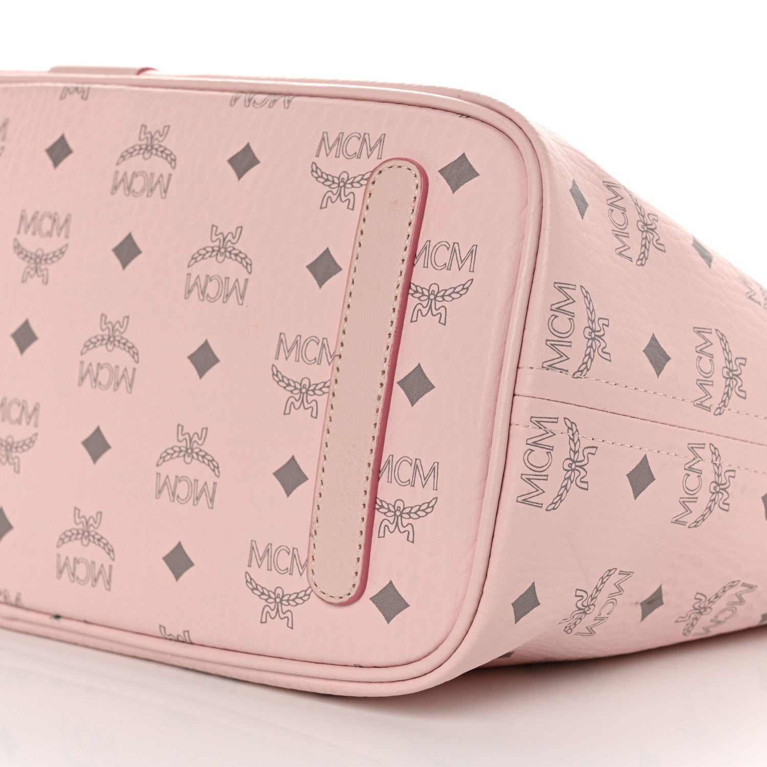 MCM Visetos Medium Liz Reversible Shopper Tote Powder Pink 12 of 12