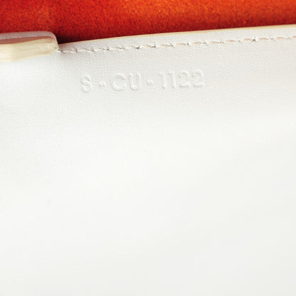 Celine Calfskin Suede Large Phantom Luggage Bi-Cabas White 8 of 8