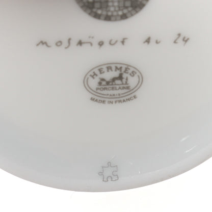 Hermes Porcelain Mosaique au 24 Coffee Cup and Saucer Set of 2 8 of 9