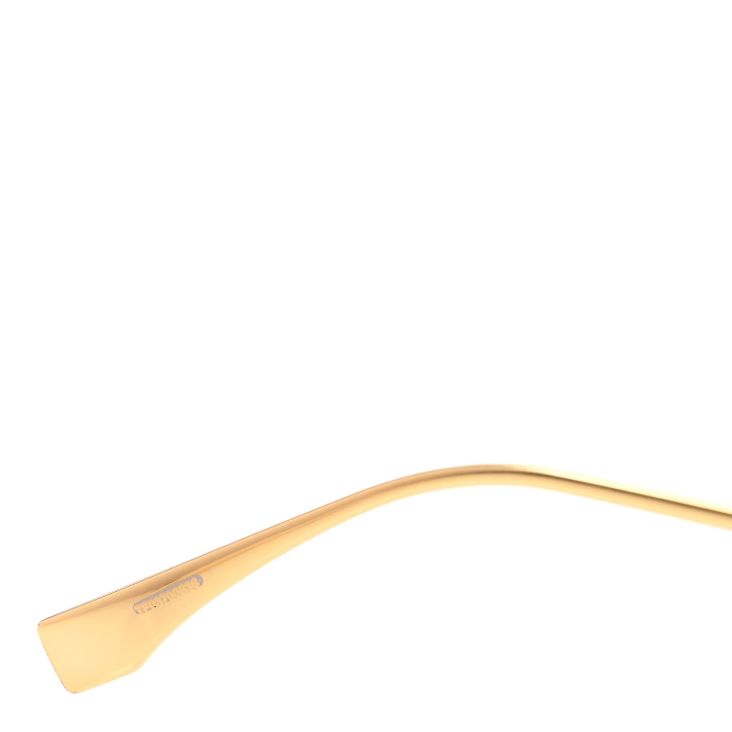 Metal Square Sunglasses FF40013U Gold Brown