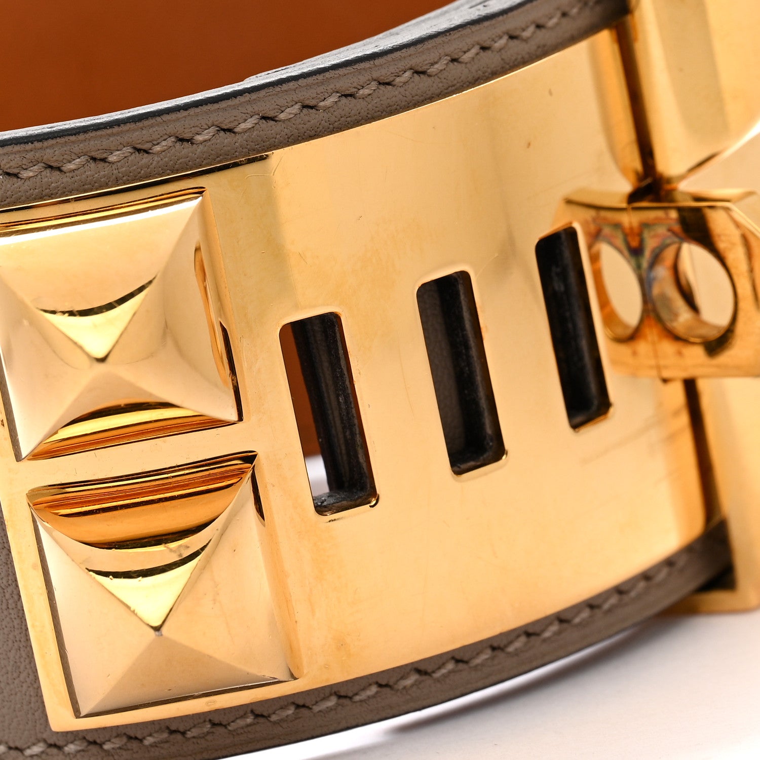 Hermes Swift Collier De Chien CDC Bracelet T2 Gris Asphalte 6 of 7