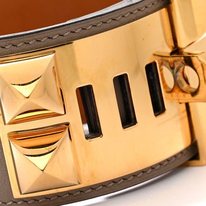 Hermes Swift Collier De Chien CDC Bracelet T2 Gris Asphalte 6 of 7