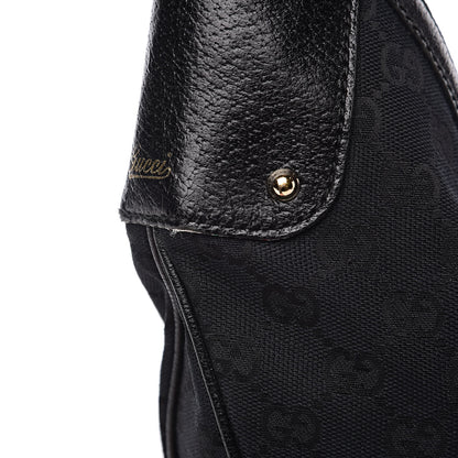 Gucci Monogram Bamboo Ring Hobo Black 11 of 13