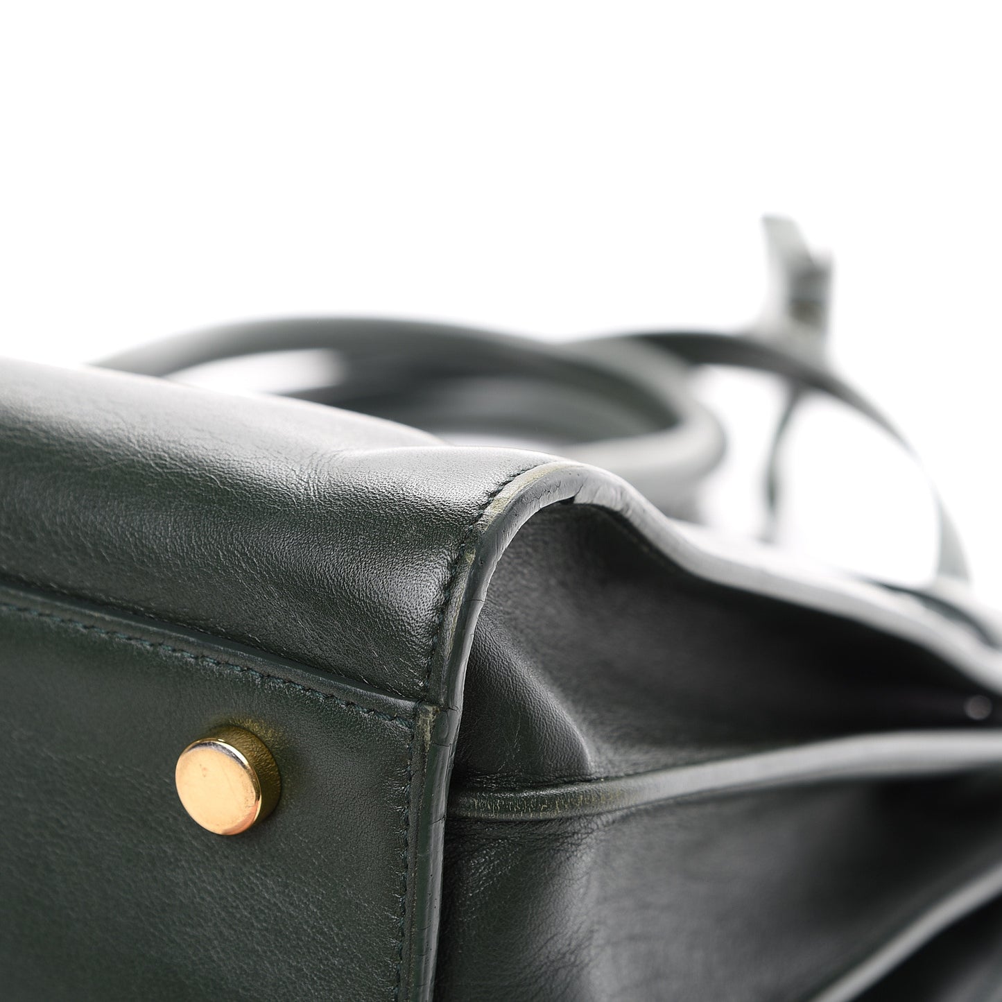 Calfskin Small Sac De Jour Dark Green