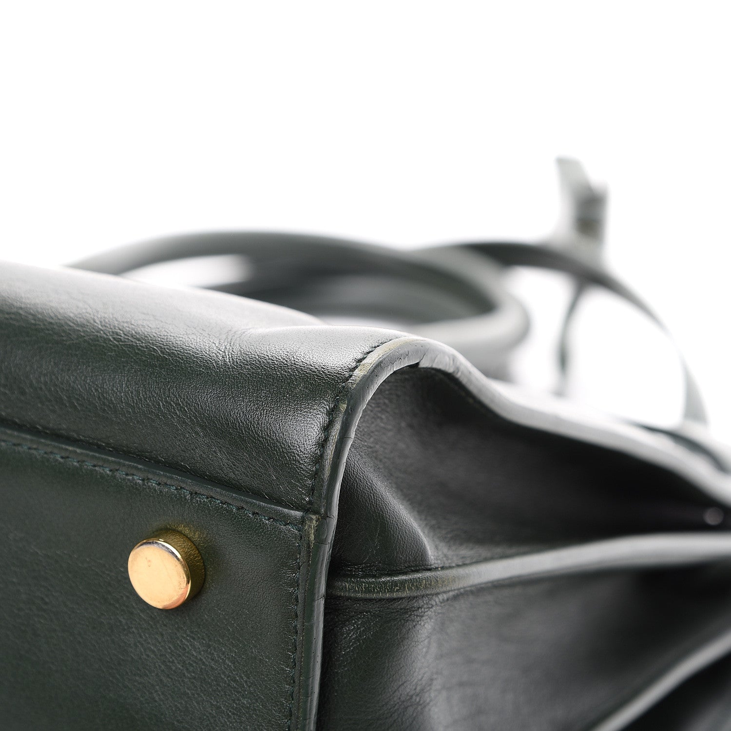 Saint Laurent Calfskin Small Sac De Jour Dark Green 10 of 17