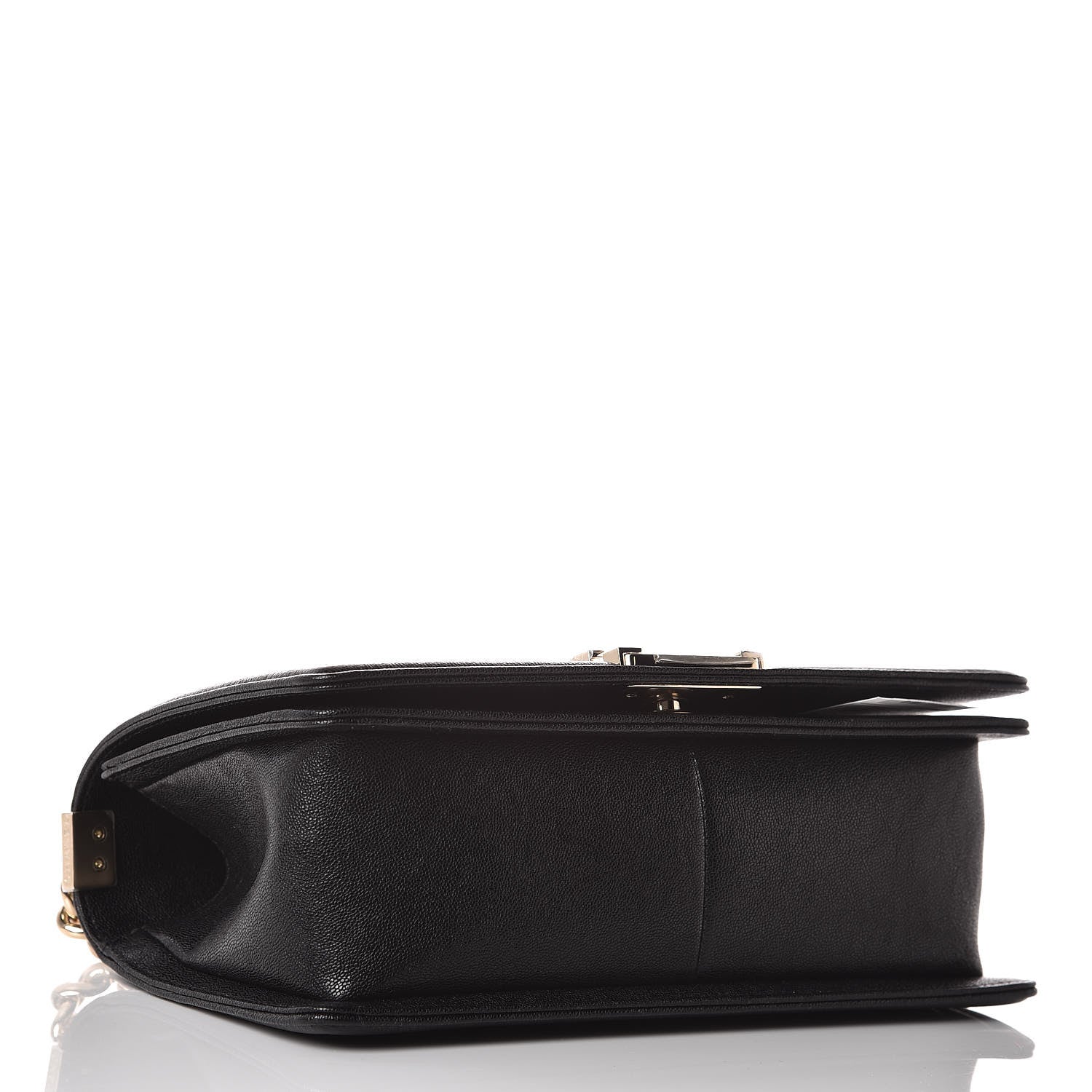 Chanel Caviar Chevron Quilted Medium Boy Flap Black 4 of 9