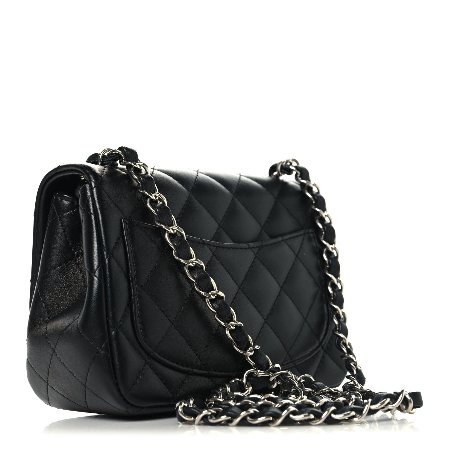 Chanel Lambskin Quilted Mini Square Flap Black 3 of 11