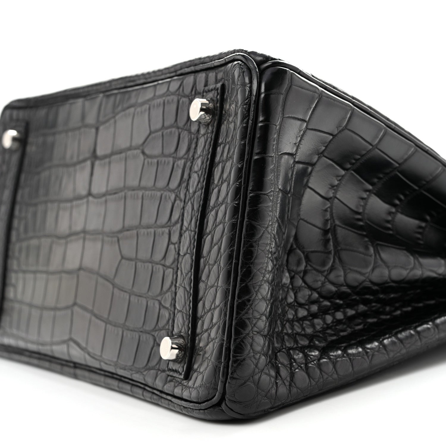 Hermes Matte Alligator Birkin 30 Black 10 of 13