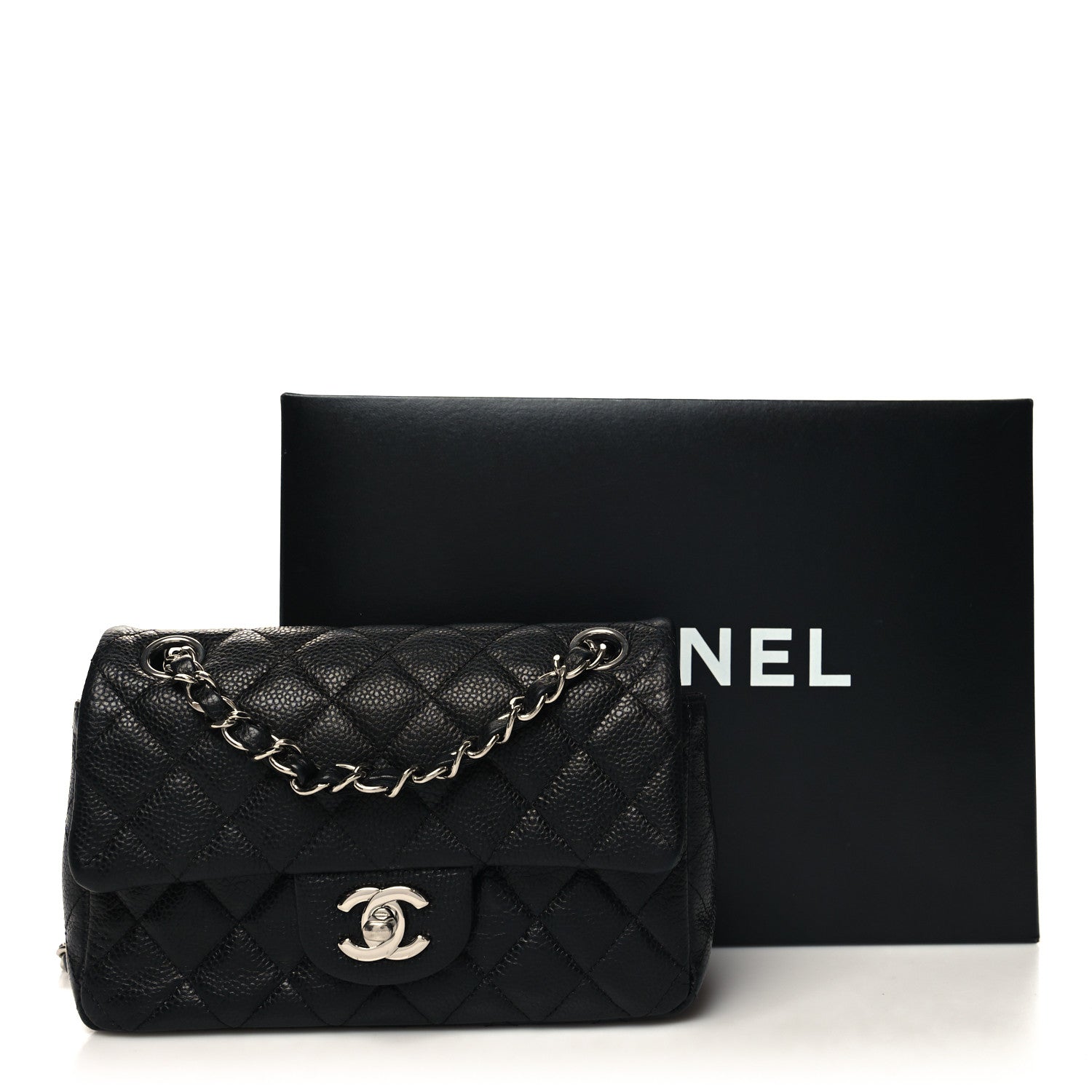 Chanel Caviar Quilted Mini Rectangular Flap Black 12 of 12
