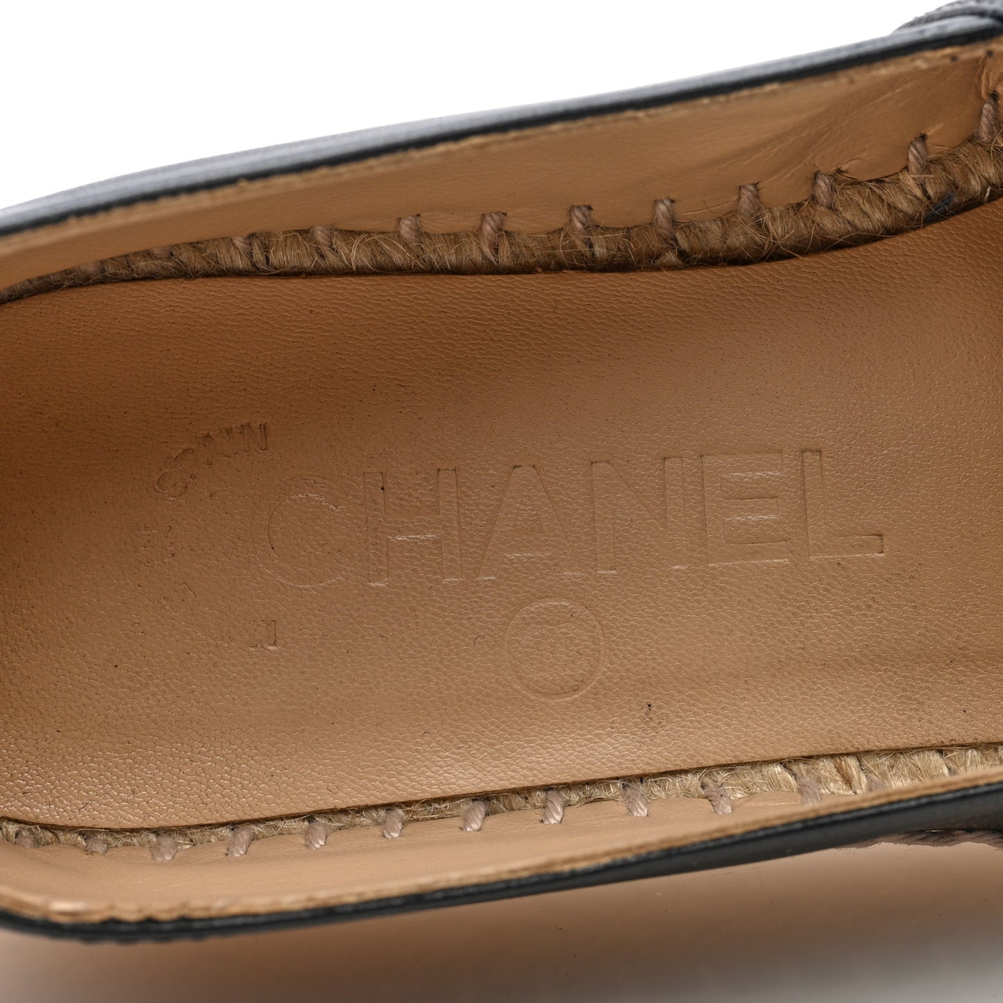 Lambskin CC Espadrilles 36 Black