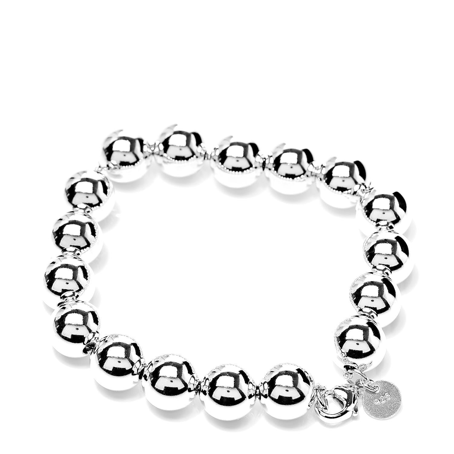 Tiffany Sterling Silver 10mm HardWear Ball Bracelet 3 of 5