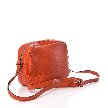 Gucci Pebbled Calfskin Small Soho Disco Bag Sun Orange 3 of 19