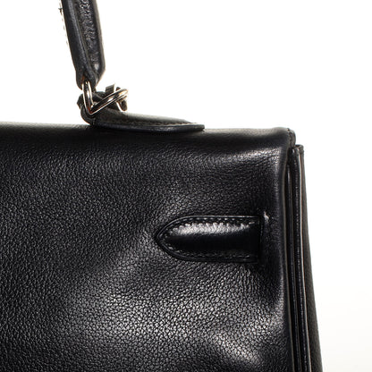 Hermes Evergrain Kelly Retourne 35 Black 25 of 28