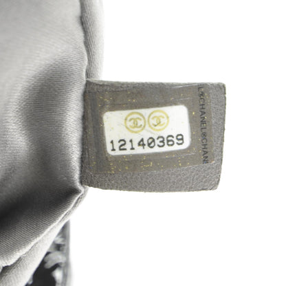 Chanel Vinyl Graphic Edge Flap Bag Black 9 of 11