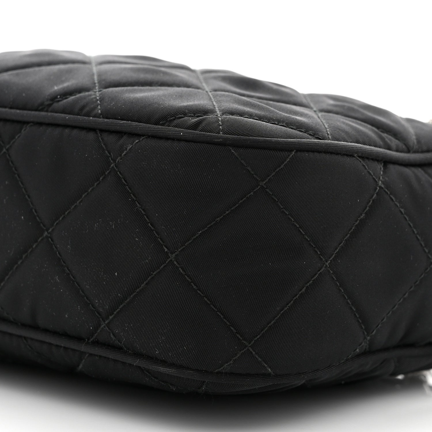 Prada Nylon Tessuto Impuntu Quilted Bandoliera Crossbody Bag Black 10 of 10