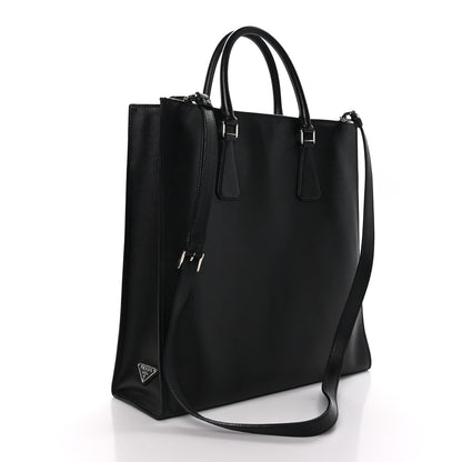 Prada Saffiano Travel Tote Black 3 of 11
