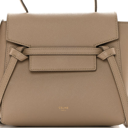 Celine Grained Calfskin Nano Belt Bag Light Taupe 8 of 14