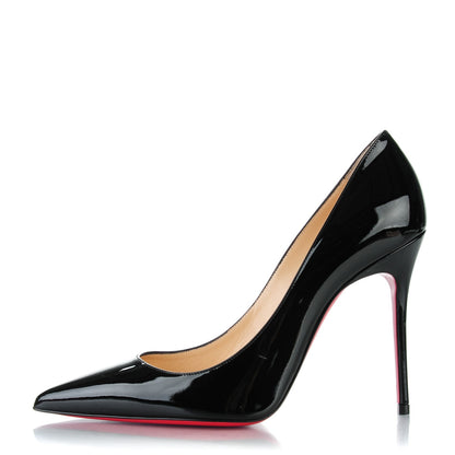 Christian Louboutin Patent Decollete 100 Pumps 37 Black 1 of 10