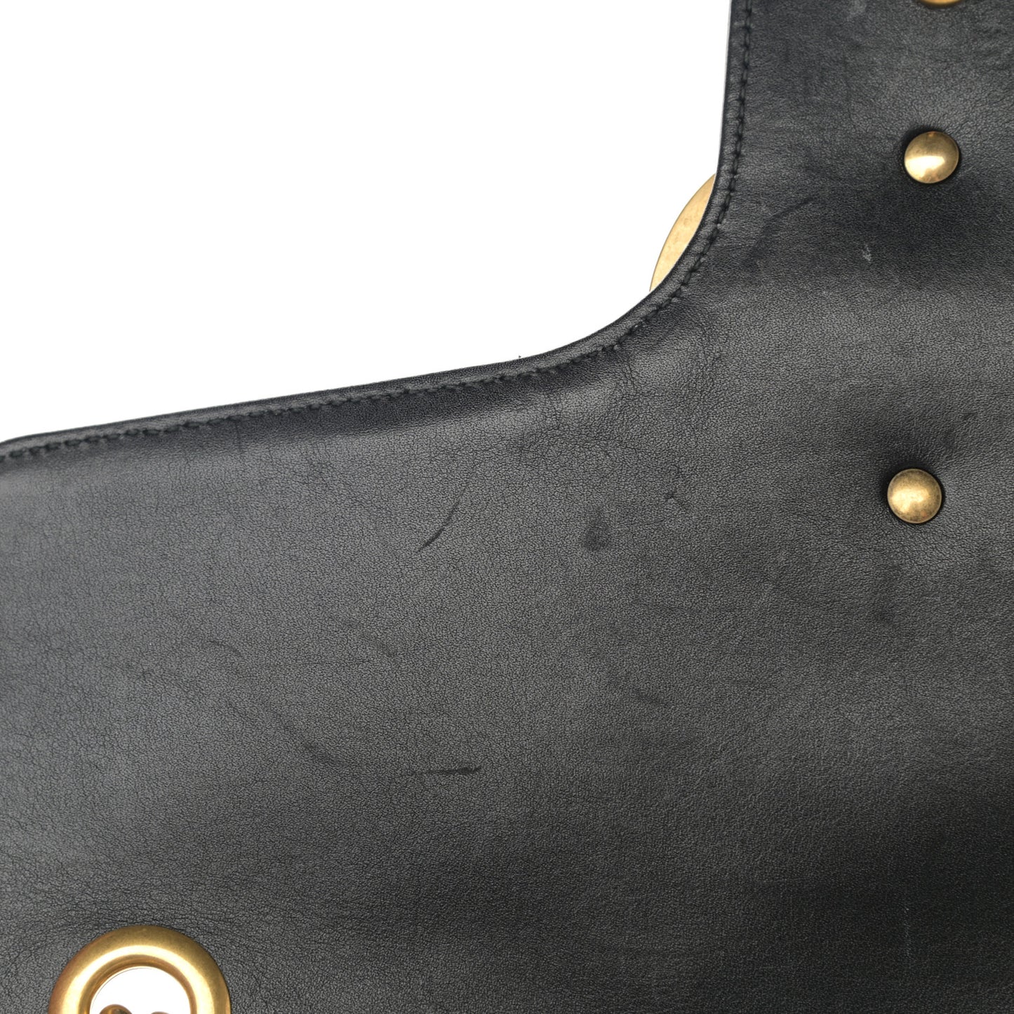 Calfskin Matelasse Medium GG Marmont Shoulder Bag Black