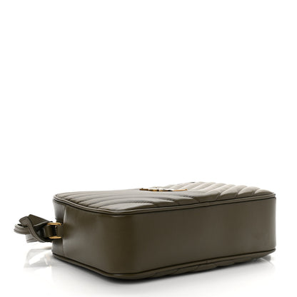 Saint Laurent Calfskin Matelasse Monogram Lou Camera Bag Military Olive 3 of 9