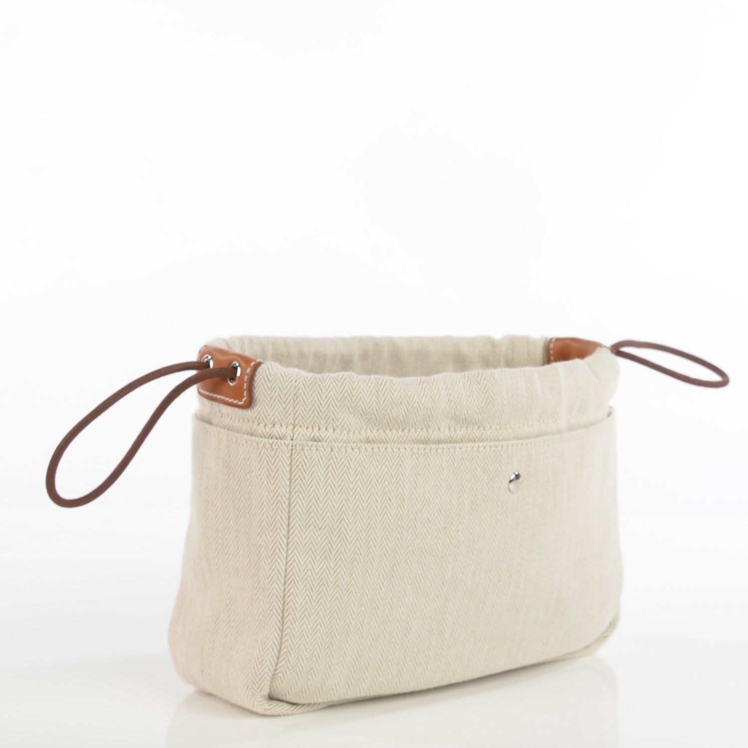 Hermes Canvas Barenia Fourbi 20 PM Pouch Naturel Fauve 4 of 10