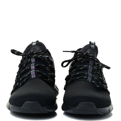 Louis Vuitton Neoprene Mesh Rubber Fastlane Low Sneakers 5 Black 3 of 10