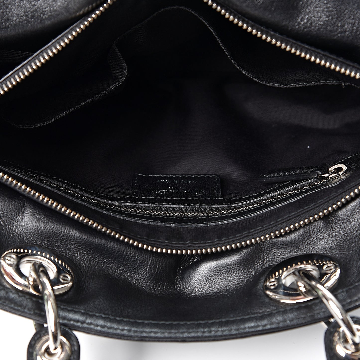 Lambskin Cannage Medium Granville Tote Black