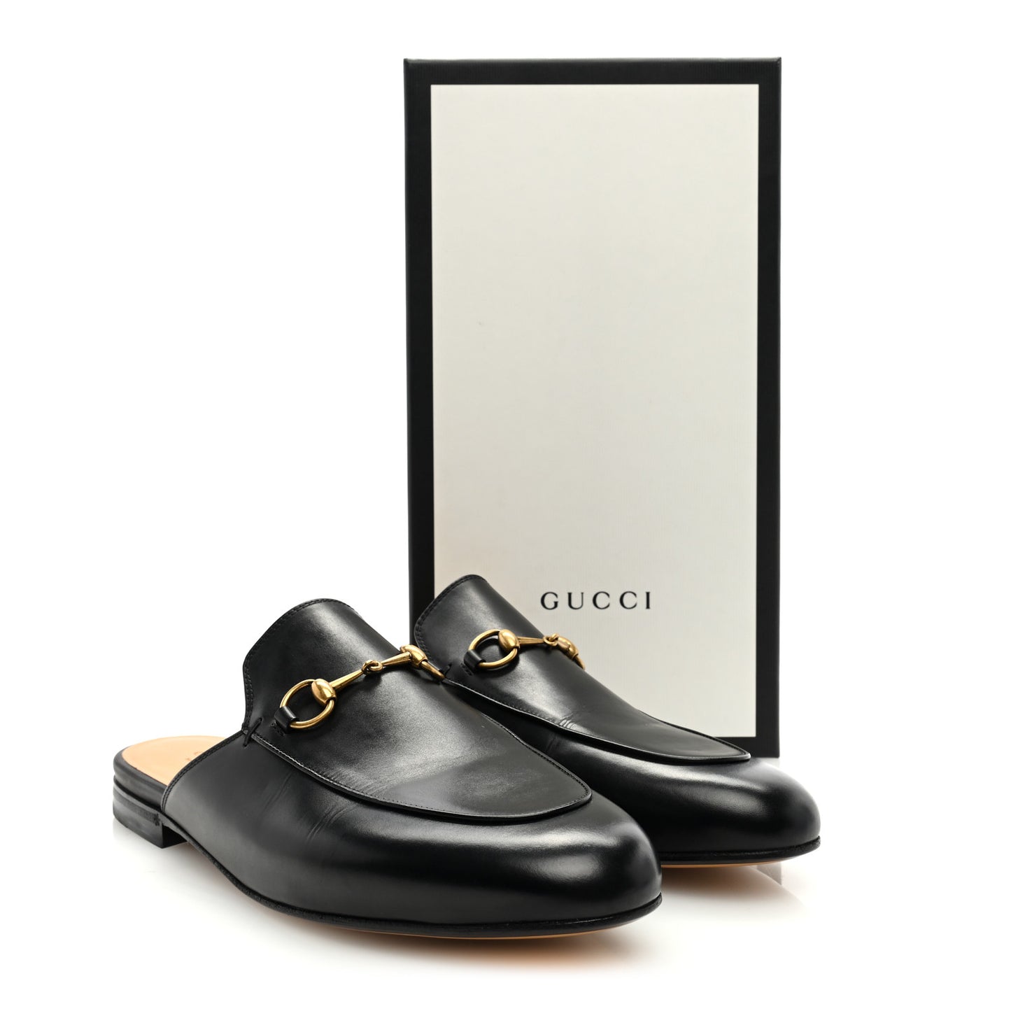 Calfskin Womens Princetown Slippers 41 Black