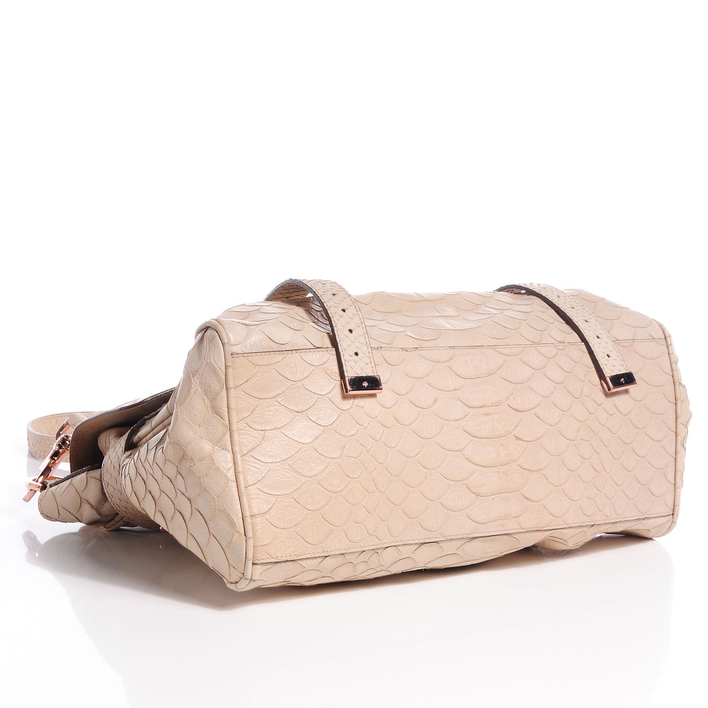Silky Snake Print Alexa Medium Beige