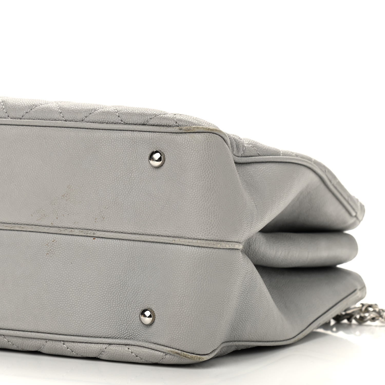 Chanel Caviar Quilted Large Urban Companion Top Handle Shopping Tote Grey 15 of 15