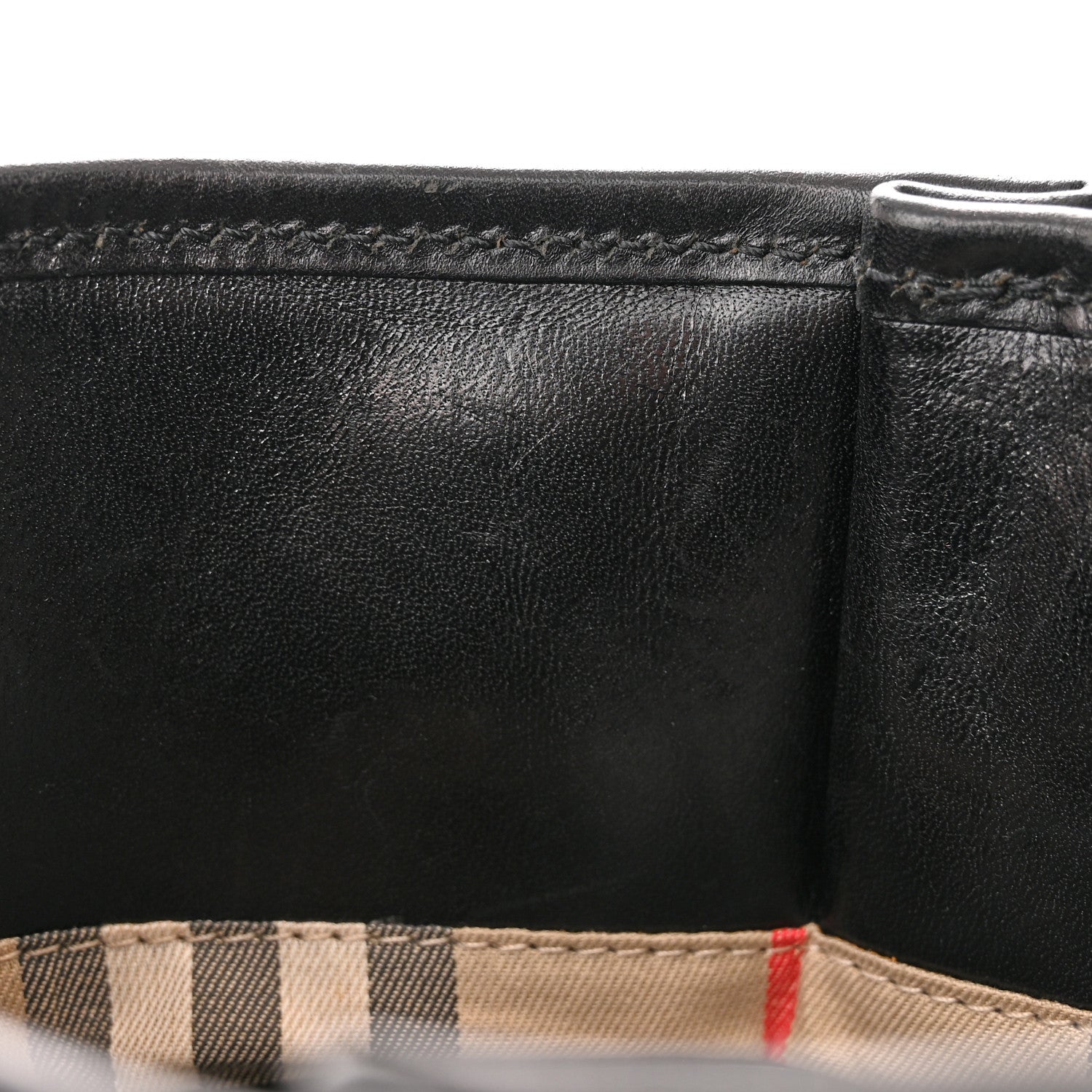 Burberry Calfskin Medium Whipstitch Tote Black 13 of 14