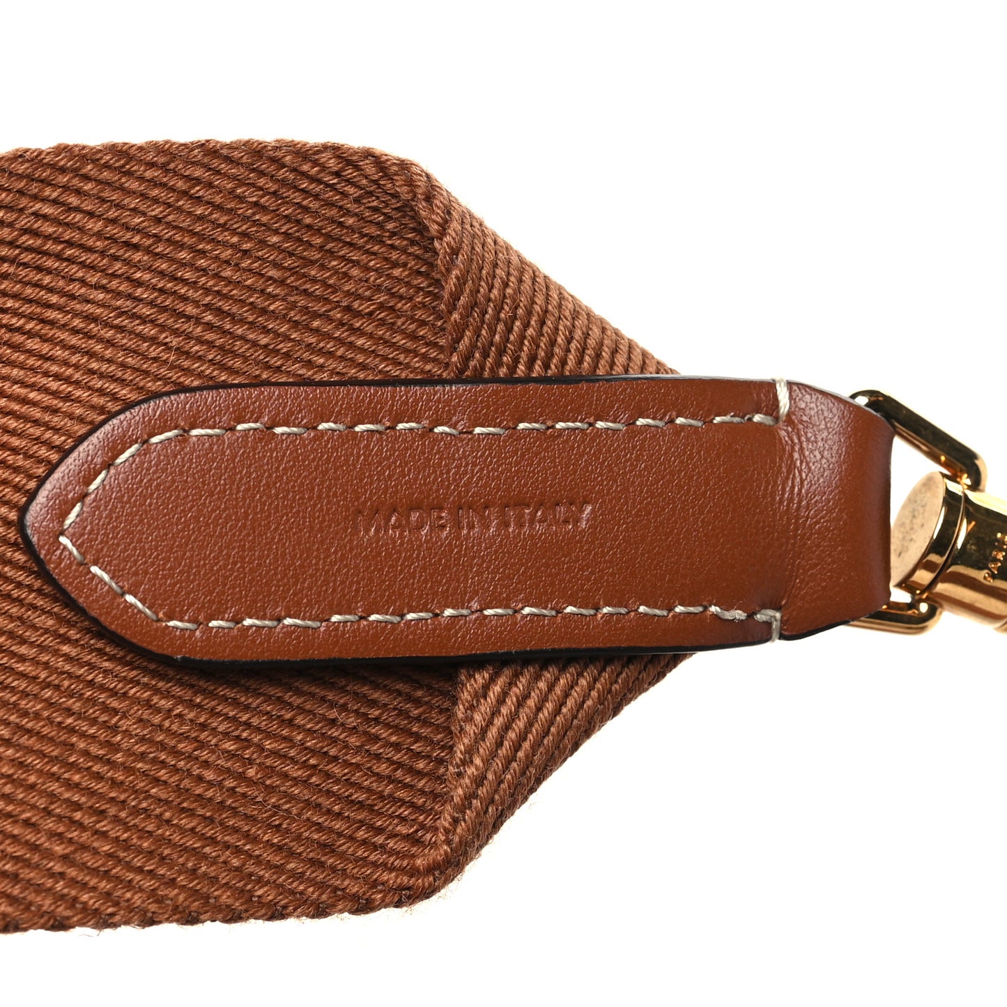 Jacquard Wool Strap Light Brown