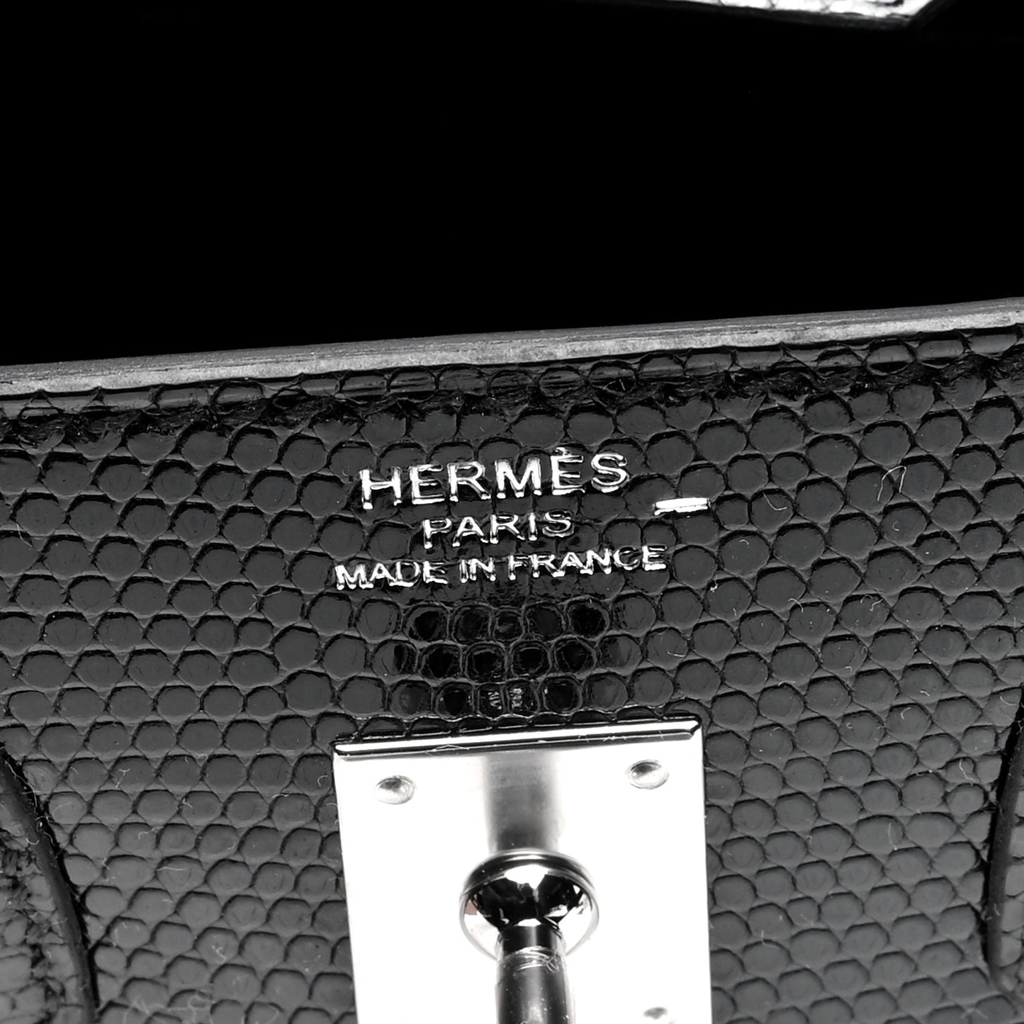 Lizard Birkin 25 Black