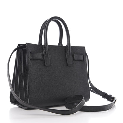 Saint Laurent Grained Calfskin Nano Sac De Jour Black 2 of 9