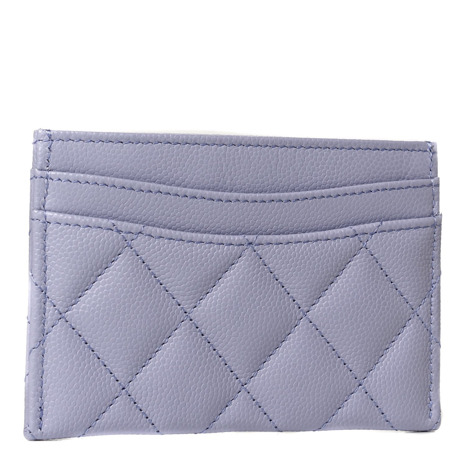 Chanel Caviar Quilted Card Holder Light Purple 3 of 7