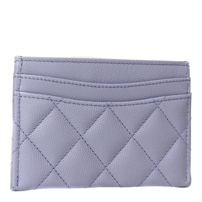 Chanel Caviar Quilted Card Holder Light Purple 3 of 7
